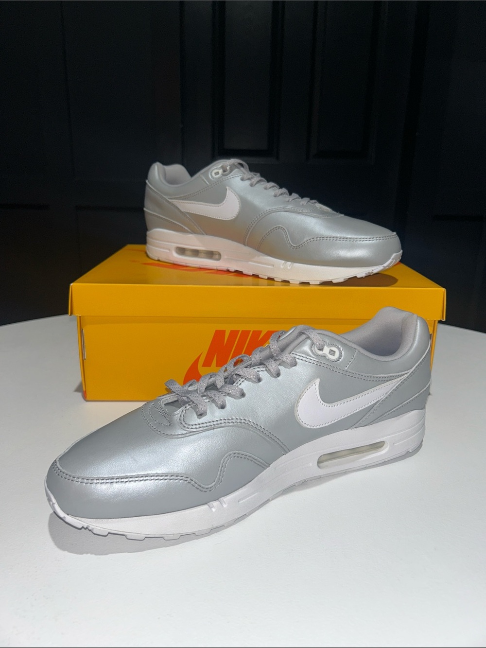 Nike Air Max 1 “Custom Aquarius Silver Surfer” Men’s Size 14 - Picture 2 of 8